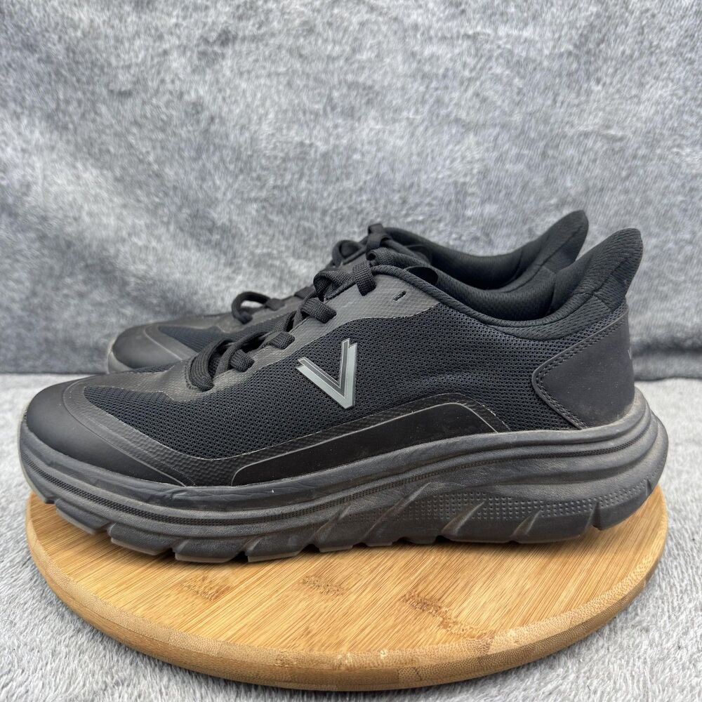 VIONIC Walk Max Walking Sneaker Mens 12 Black Gray Lace Up Orthotic Support Shoe - Picture 3 of 9